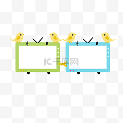 电视的图片卡通图片_相框电视卡通插画