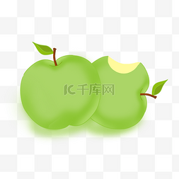 青色绿色图片_青色蛇果苹果
