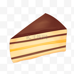 夹心蛋糕卡通图片_夹心蛋糕甜品甜食甜点手绘美食烘