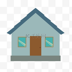 大门设计图片_蓝色的屋顶和浅蓝色的房子手绘设