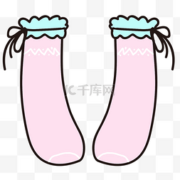 粉红色的袜子 