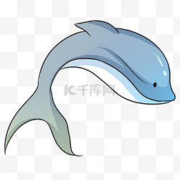 动物王国图片_跳跃起来的鲸鱼插画