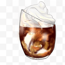 咖啡奶图片_咖啡奶盖饮料元素
