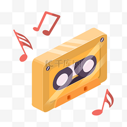 舞动的音乐图片_磁带唱片机音乐插图