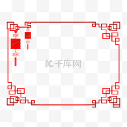 中国结的边框图片_中国结装饰边框