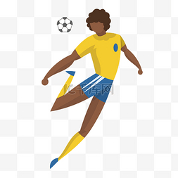 足球运动员图片_巴西足球运动员矢量素材