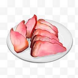 零食肉类腊肉插画