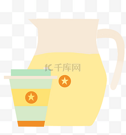 奶茶杯吸管图片_星星奶茶果汁饮料