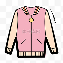 彩色服装图片_日系卡通手绘电商促销夹克