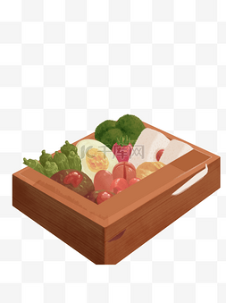 简易logo设计图片_手绘美味盒饭设计可商用元素