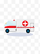 医疗救护车卡通矢量元素