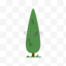 卡通矢量树木素材图片_卡通绿色的树矢量图片
