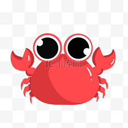 螃蟹定律图片_卡通螃蟹卡通动物插画