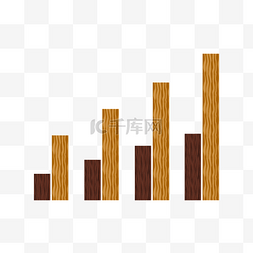 柱形数据图表图片_矢量创意设计双色柱形图