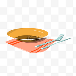 盘子西餐餐具图片_卡通西餐餐具