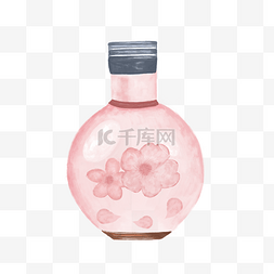 粉色樱花香水PNG唯美