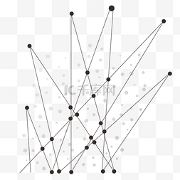 抽象点线几何图形元素