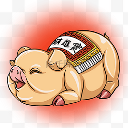 金财猪图片_ 招财福猪 