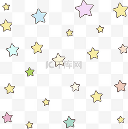 星星免费下载图片_彩色梦幻五角星底纹免费下载