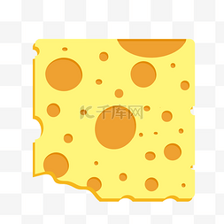 干奶酪的手工卡图片_手绘乳酸菌鲜奶奶酪食材