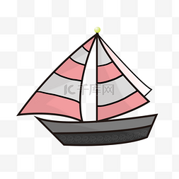 粉色小帆船