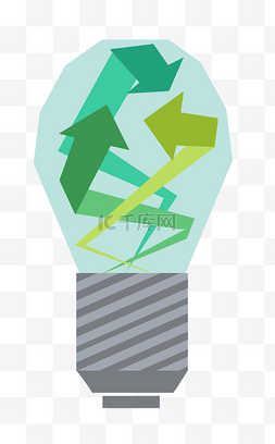箭头绿色图片_环境保护回收利用