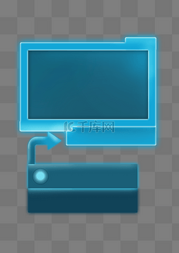 蓝色电子科技光图片_蓝色未来科技感字框