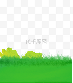 绿色小草装饰边框