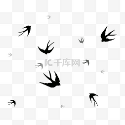 彩色燕子图片_清明节燕子png素材