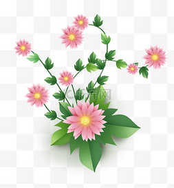 花卉折纸图片_立体折纸感非洲菊