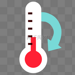 温度图标图片_一个温度下降的标志