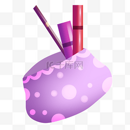 紫色化妆图片_紫色化妆包和化妆品