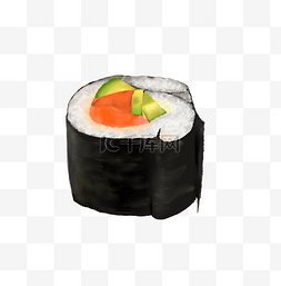 寿司食物图片_食物日本料理紫菜饭团金枪鱼黄瓜