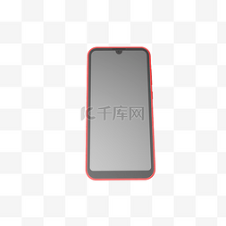 iphonex壳图片_红色3d全面屏手机