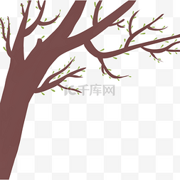 发芽图片素材下载图片_卡通发芽的大树下载