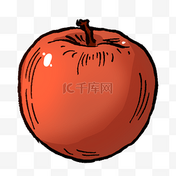 水果类装饰图案红苹果