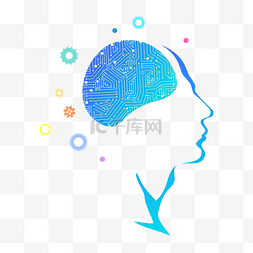科技大脑大脑图片_矢量蓝色科技大脑