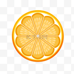 柑橘桉树图片_圆形矢量对称水果