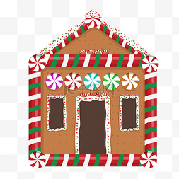 窗子白色图片_手绘圣诞节房子