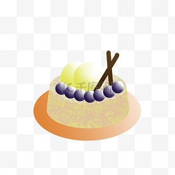 手绘蛋糕冰淇淋图片_手绘蛋糕通用词水果蛋糕