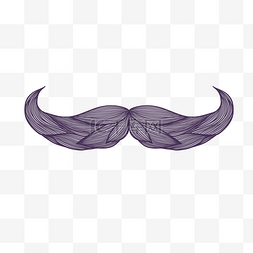 卷胡子图片_灰紫色的翘起的胡须