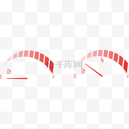 汽车图片_简约汽车汽油指示盘矢量图