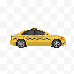 出租车卡通图片_出租车PSD源文件