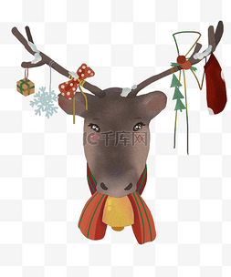 圣诞节麋鹿装饰