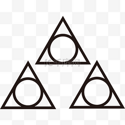 几何形状图片_圆形三角形线条