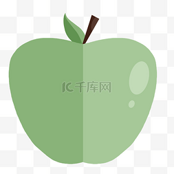 青苹果矢量素材图片_新鲜青苹果矢量插画