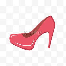 三八妇女节红色高跟鞋