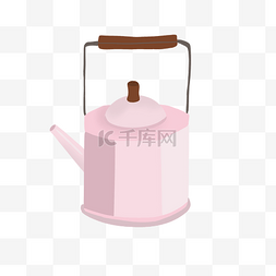 瓶子粉色图片_粉色可爱水壶小清新素材