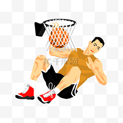 打篮球卡通图片_免扣卡通男生打篮球