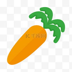 儿童画蔬菜图片_卡通矢量卡通胡萝卜